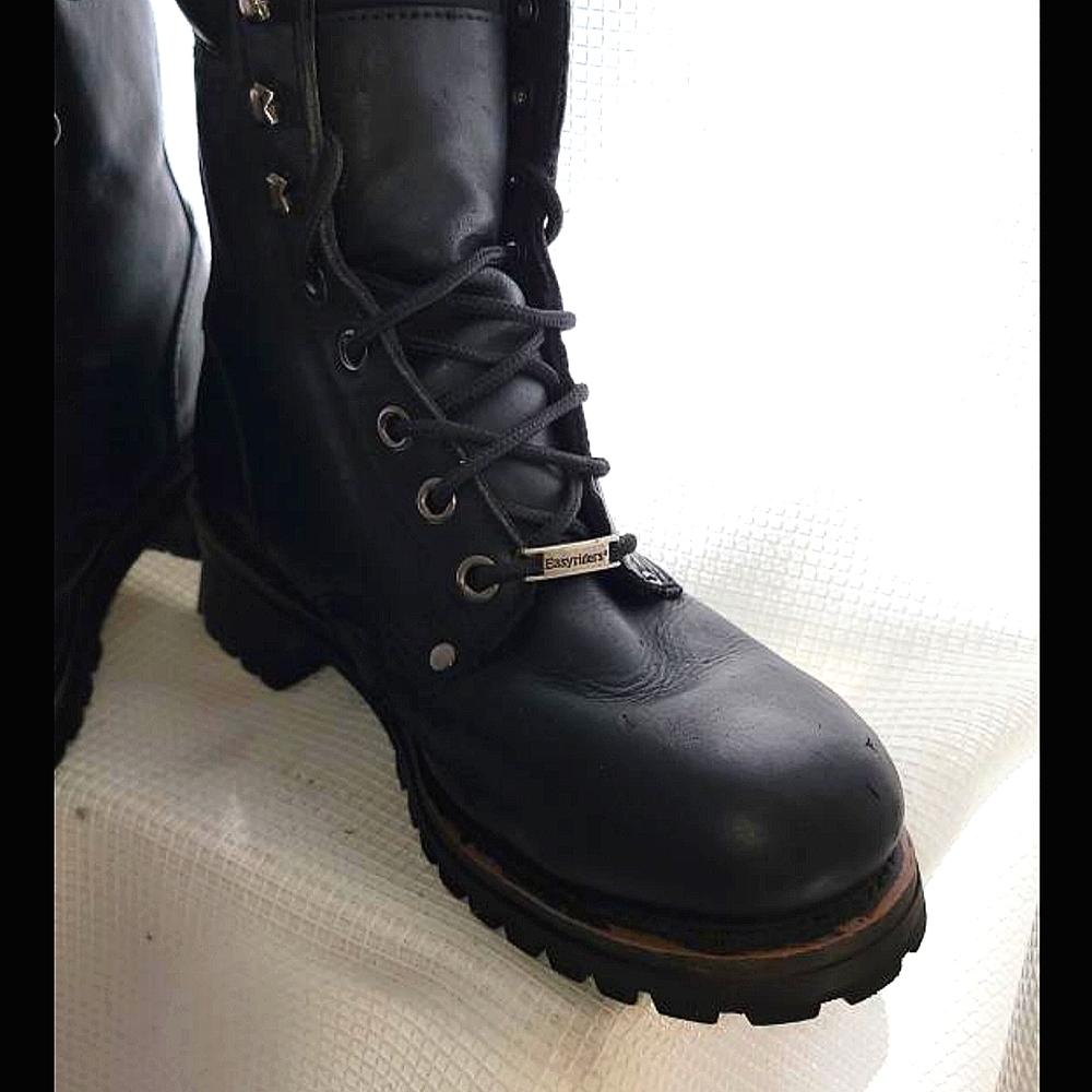 Easyriders size 10 men's Genuine leather boots Black